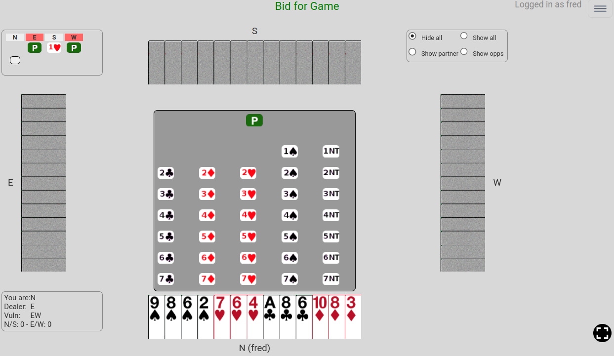 Bid for Game welcome image